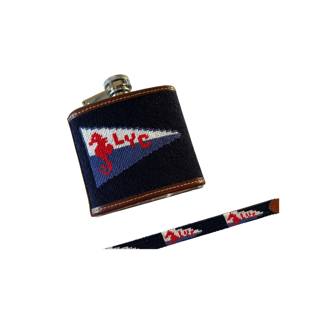 Needlepoint Custom Flask