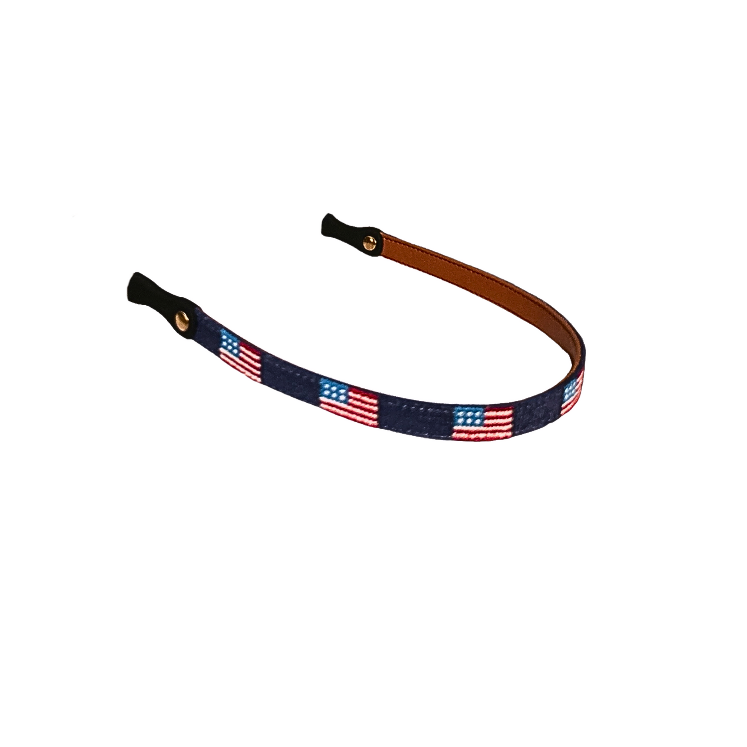 Needlepoint Sunglass Strap- American Flag needlepoint Design