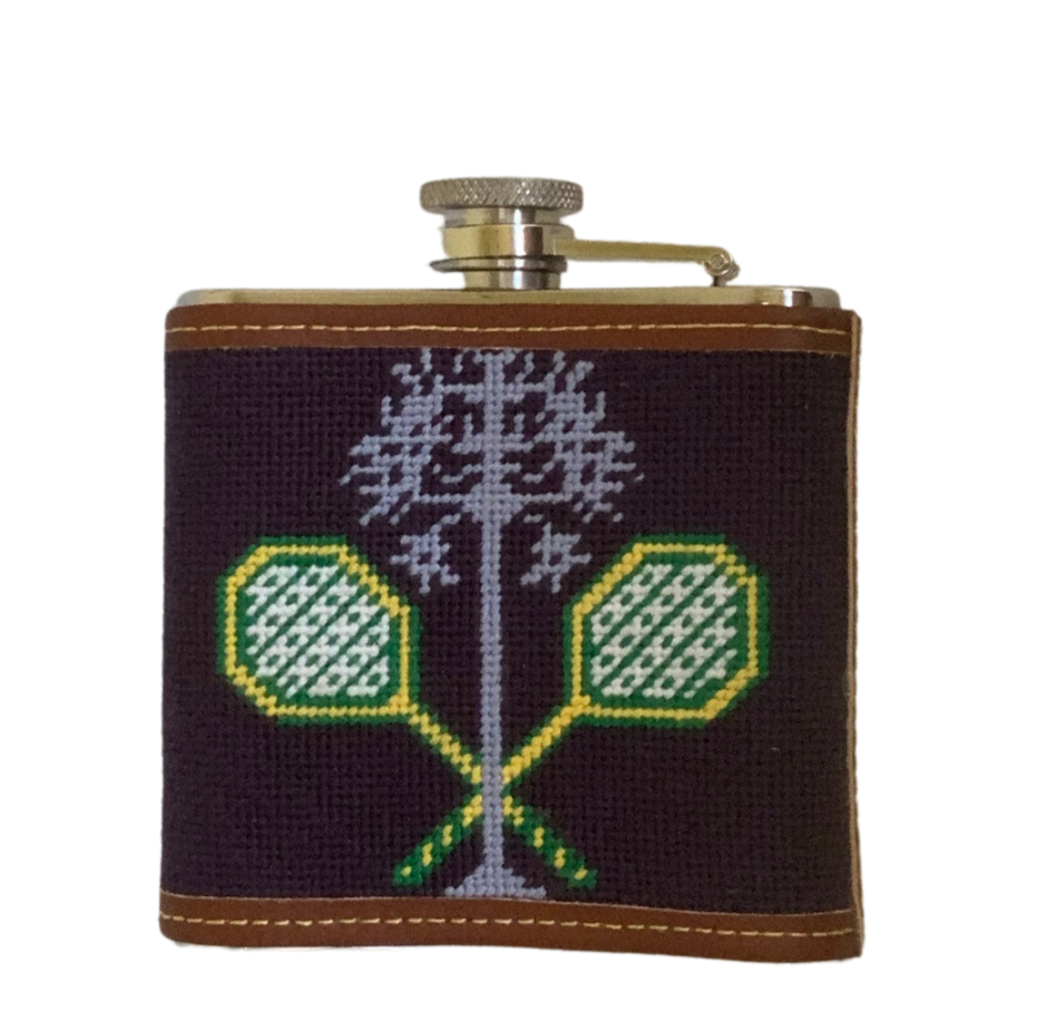 Needlepoint Flasks- Custom Needlepoint Flasks, perfect Wedding or Groomsmen gift