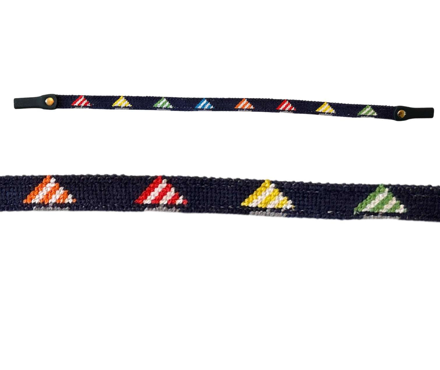 Needlepoint Sunglass strap-Sailboat Needlepoint design