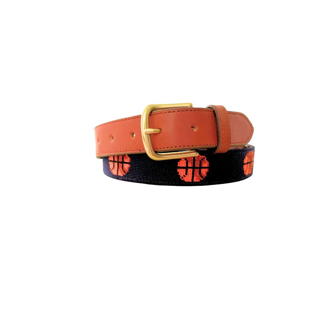 Basketball Needlepoint Belt