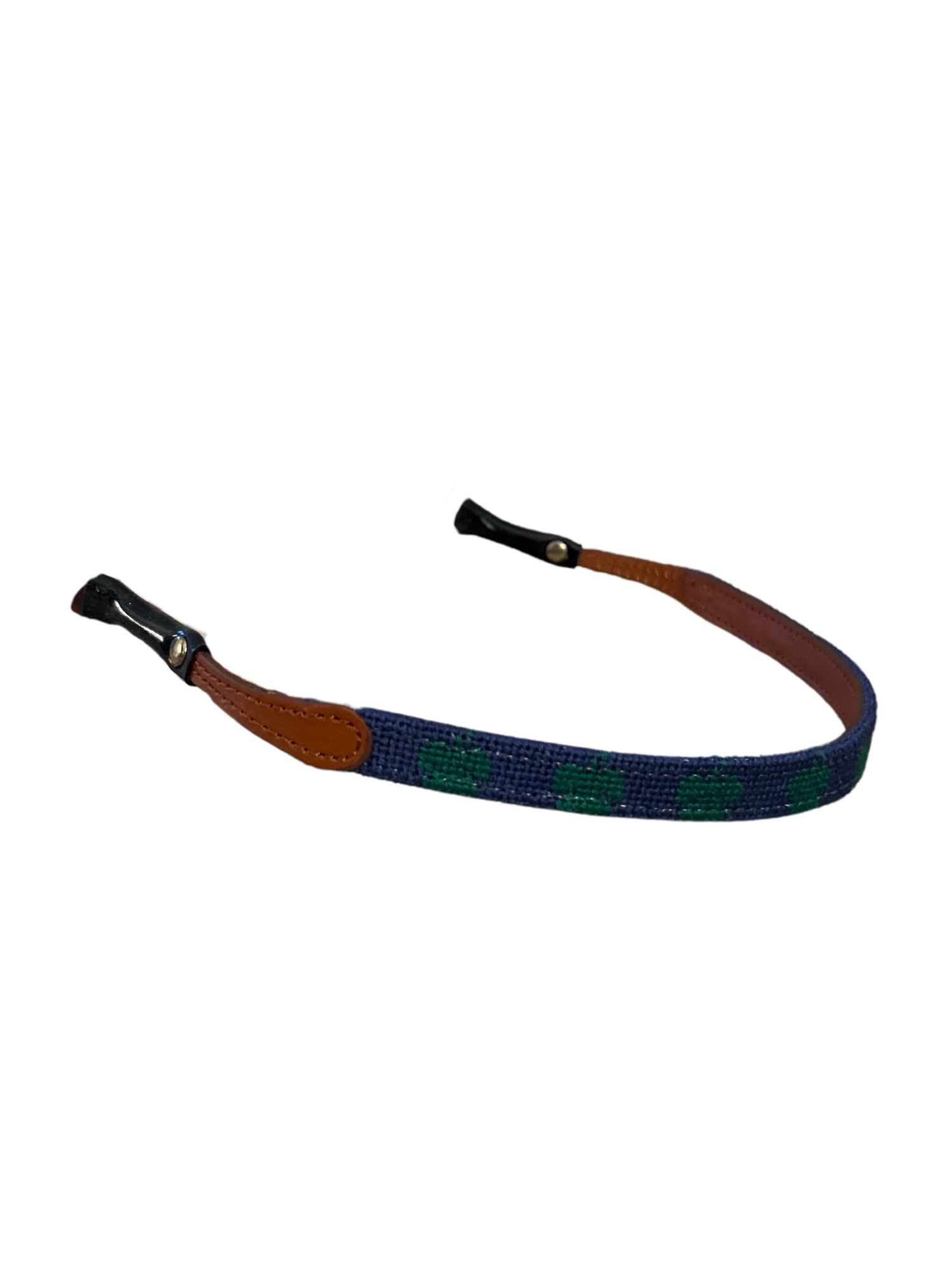 Needlepoint Sunglass Strap- Clover Design