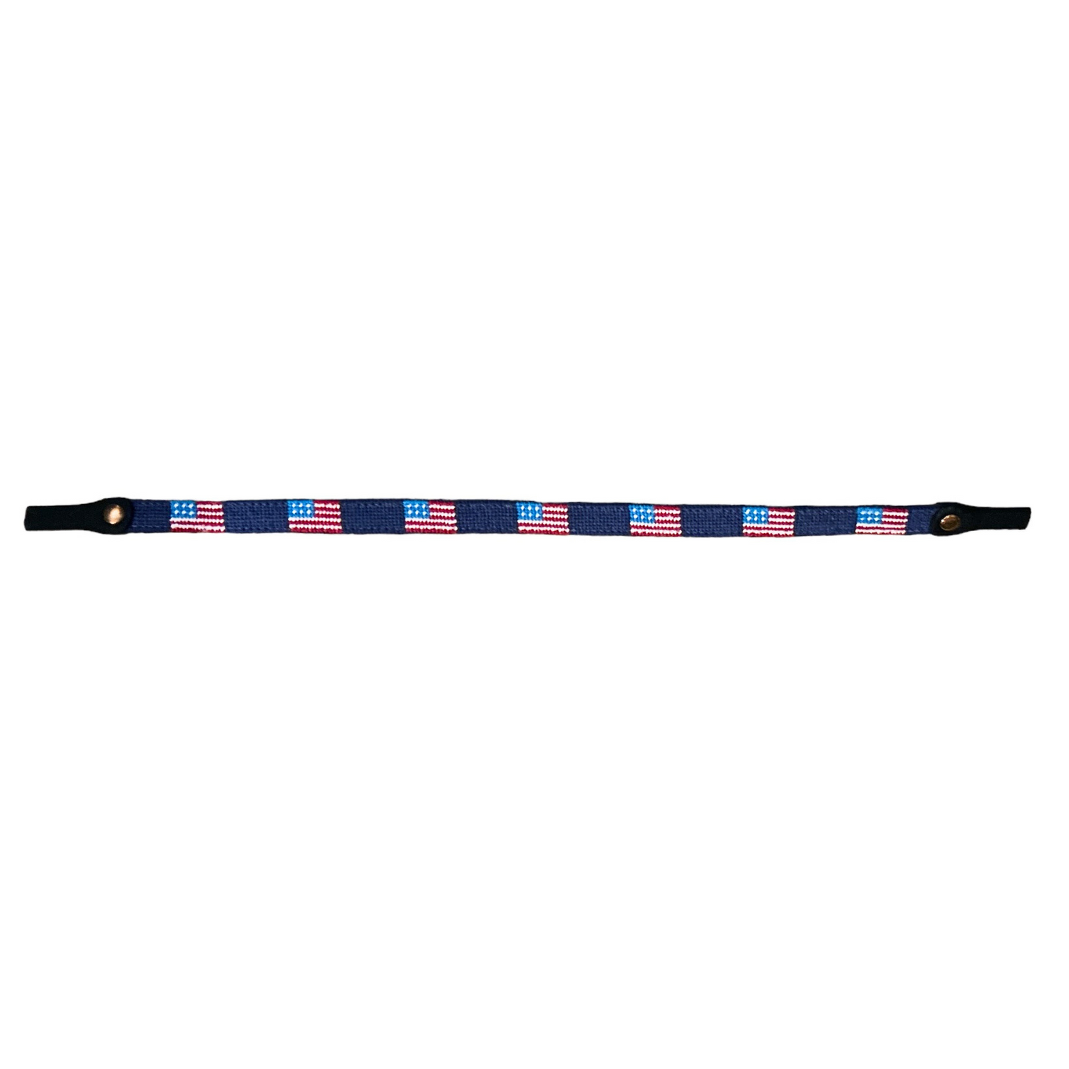 Needlepoint Sunglass Strap- American Flag needlepoint Design