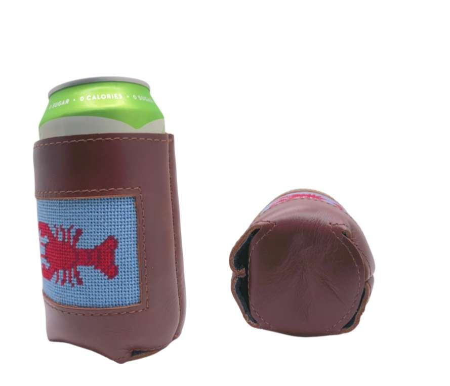 Needlepoint Can Cooler-Lobster Design